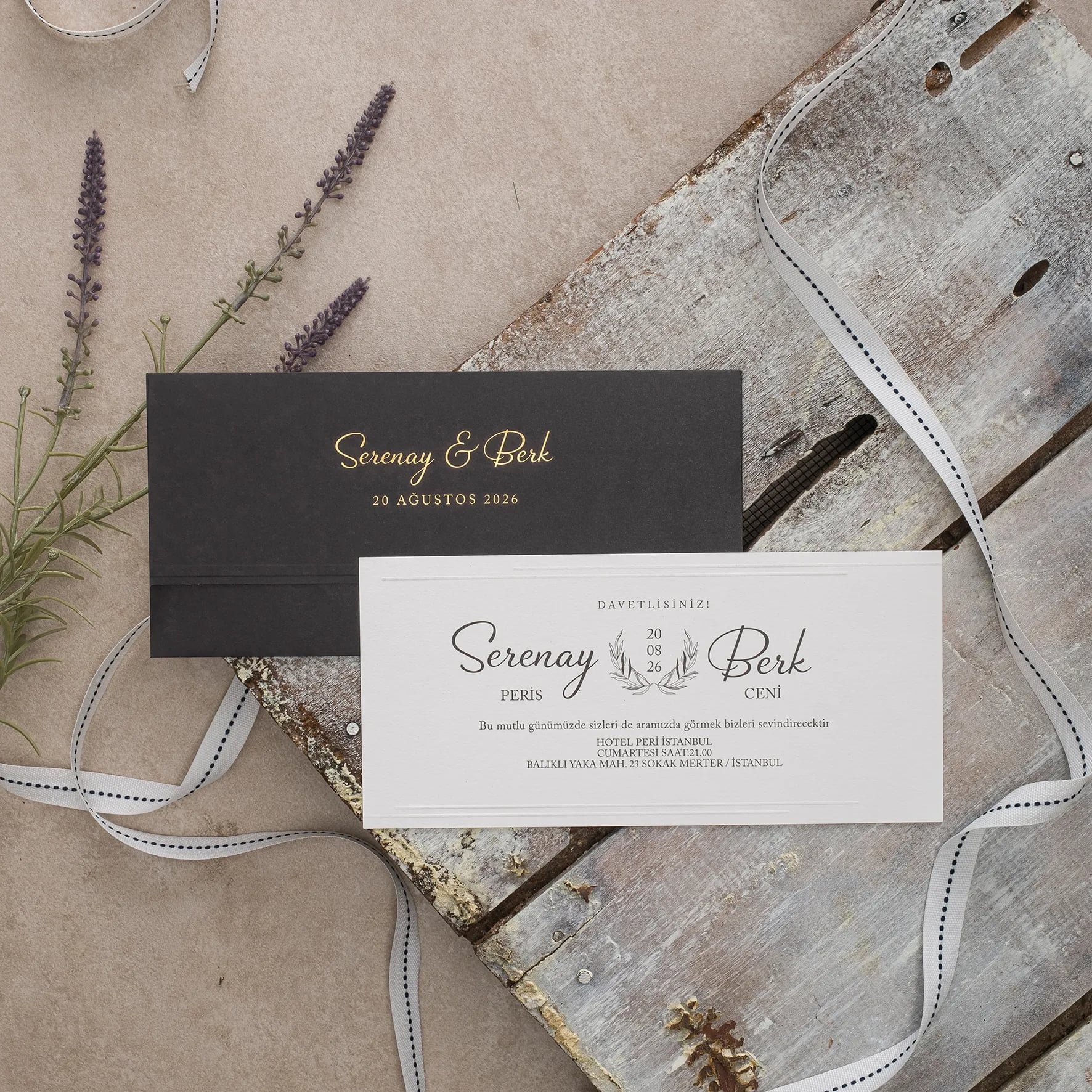 Ekopolen Davetiyesi 40324 - Ucuz düğün davetiyesi ₺27.90