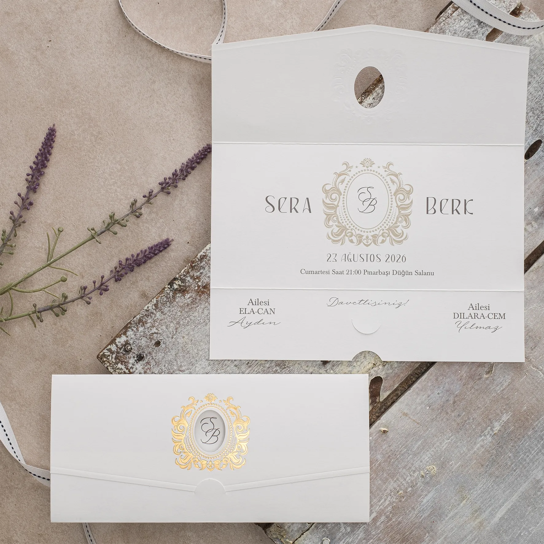 Ekopolen Davetiyesi 40329 - Ucuz düğün davetiyesi ₺12.20