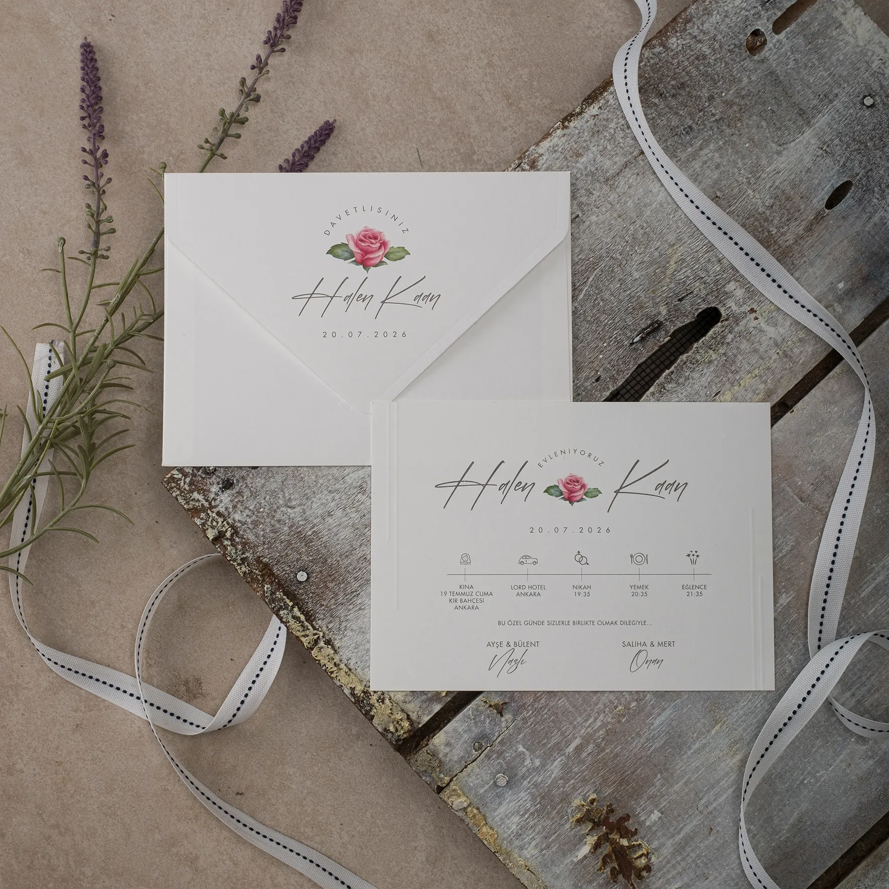 Ekopolen Davetiyesi 40340 - Ucuz düğün davetiyesi ₺13.75