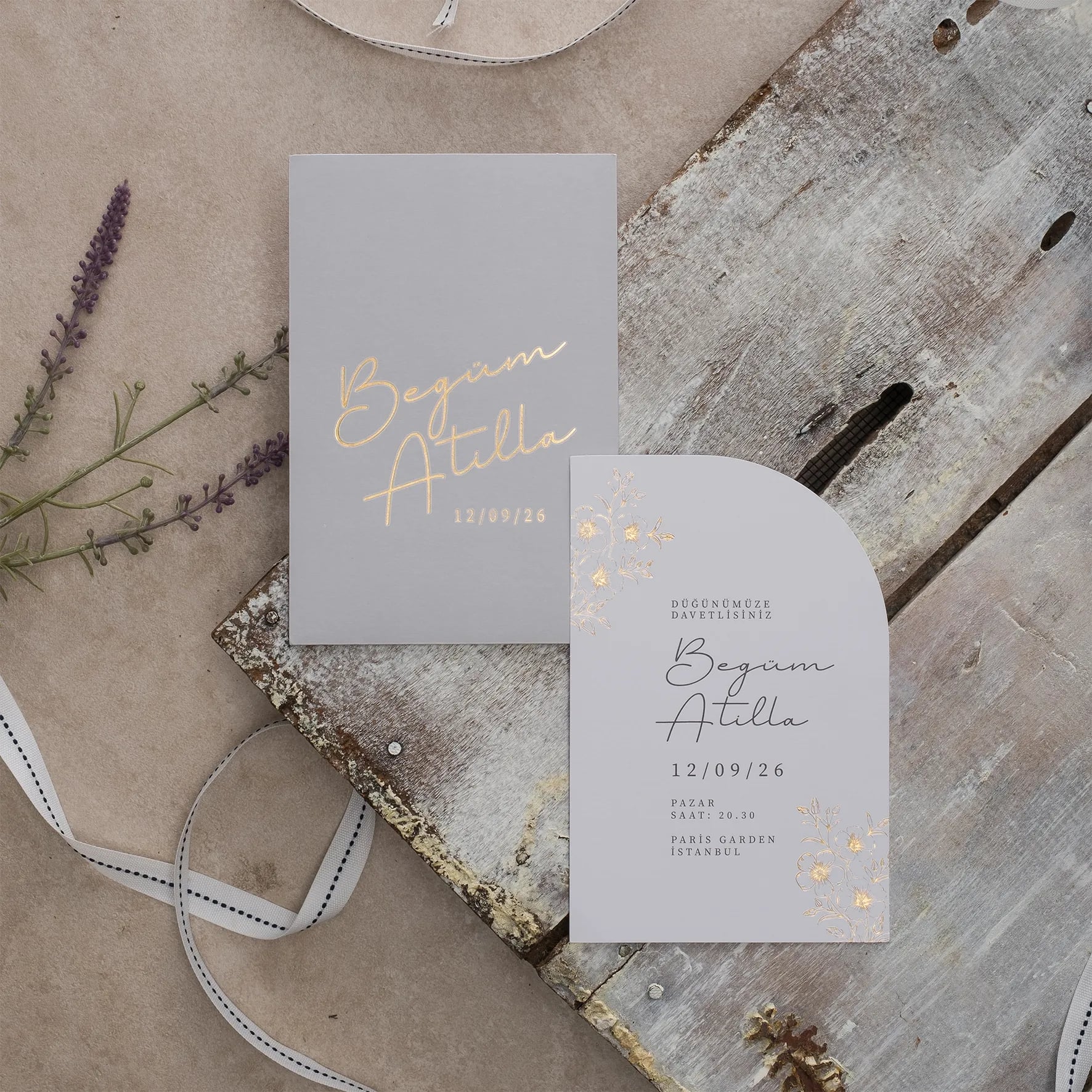 Ekopolen Davetiyesi 40343 - Ucuz düğün davetiyesi ₺28.50