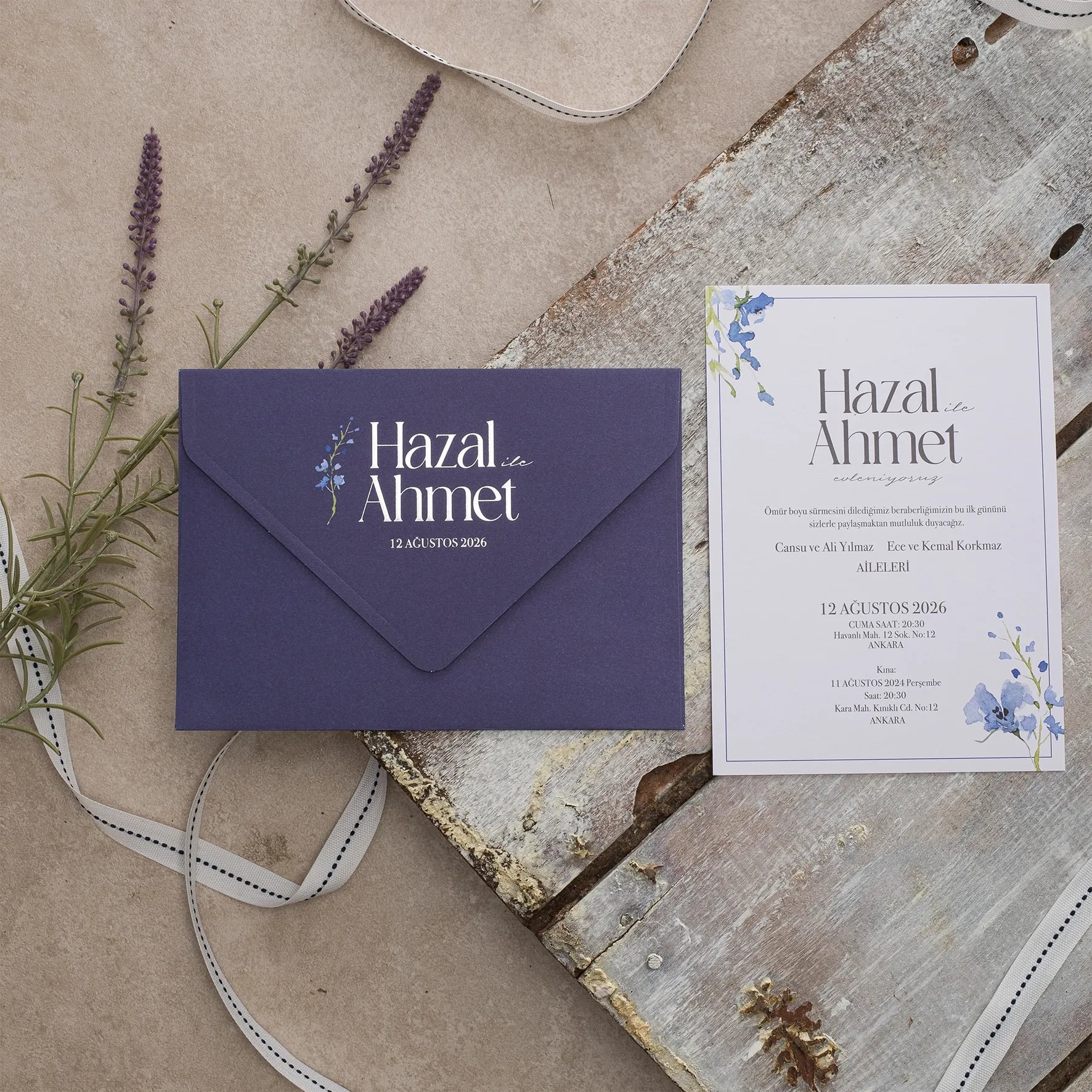 Ekopolen Davetiyesi 40344 - Ucuz düğün davetiyesi ₺28.30