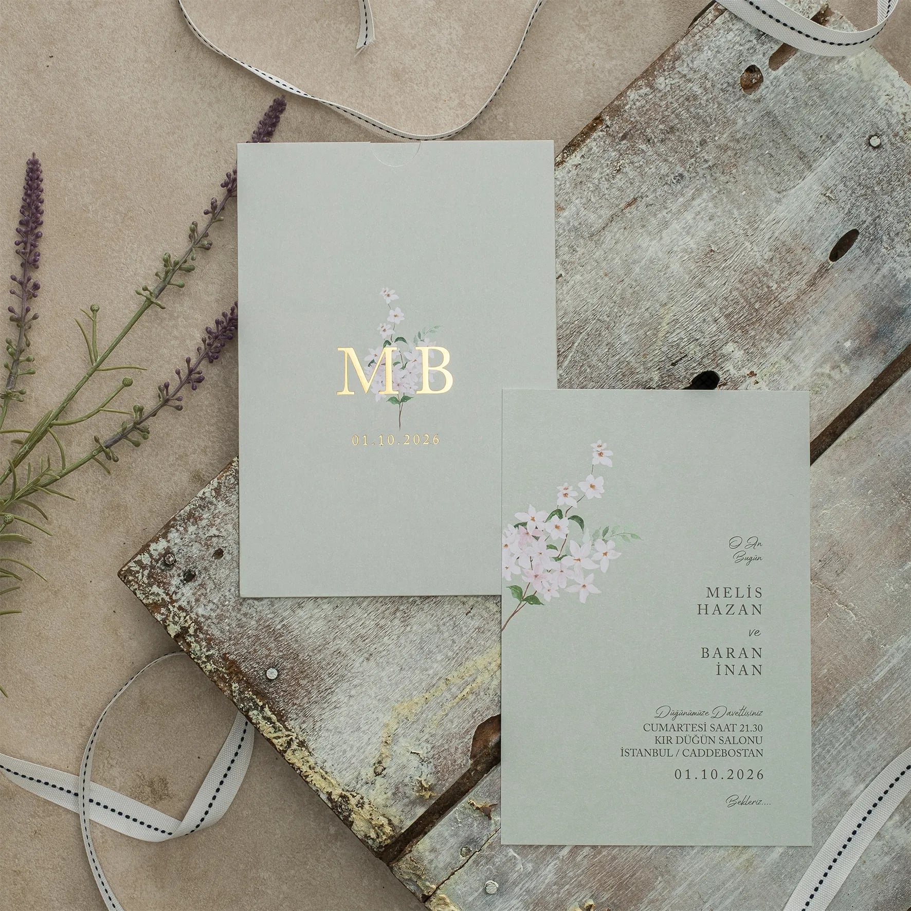 Ekopolen Davetiyesi 40360 - Ucuz düğün davetiyesi ₺28.90