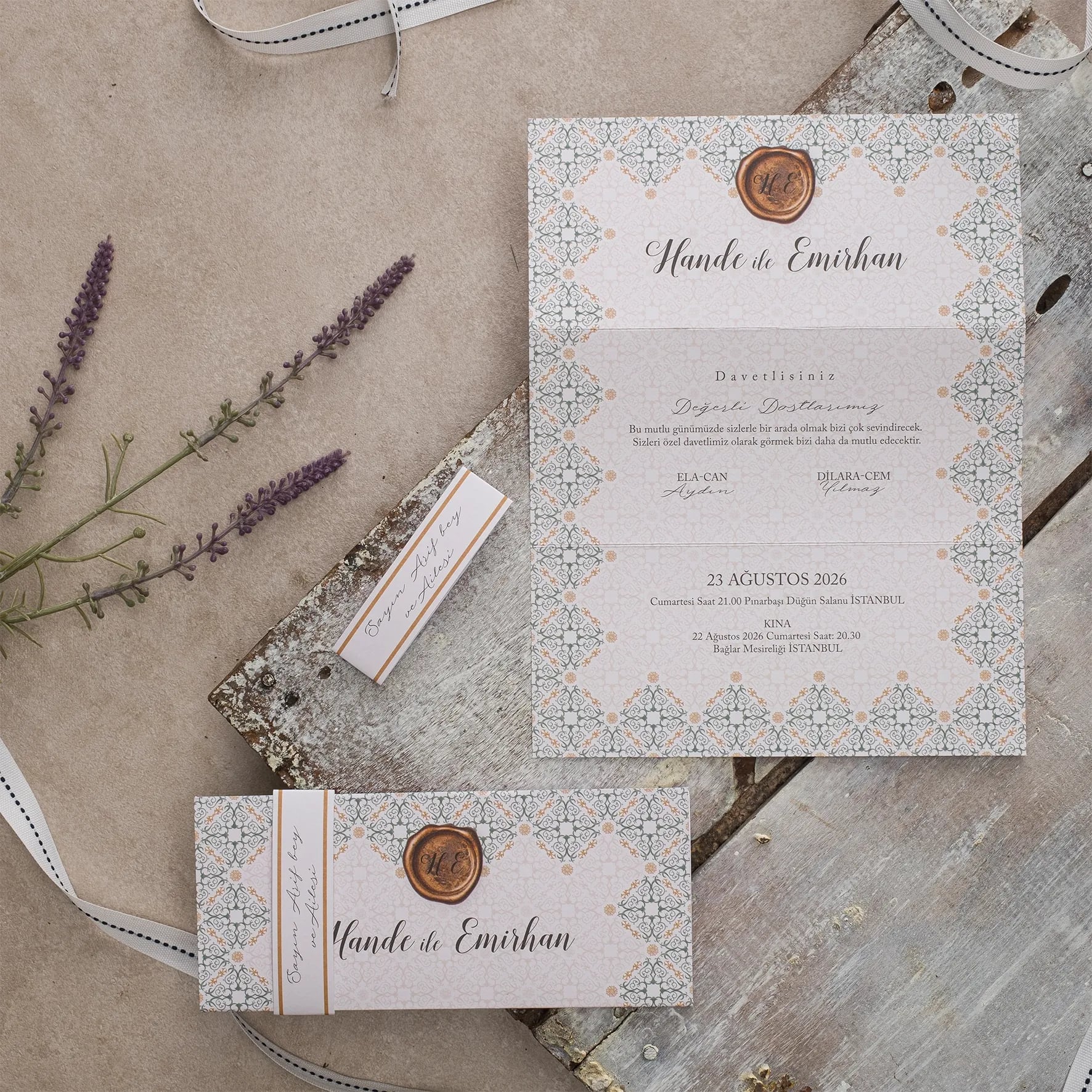 Ekopolen Davetiyesi 40361 - Ucuz düğün davetiyesi ₺11.65