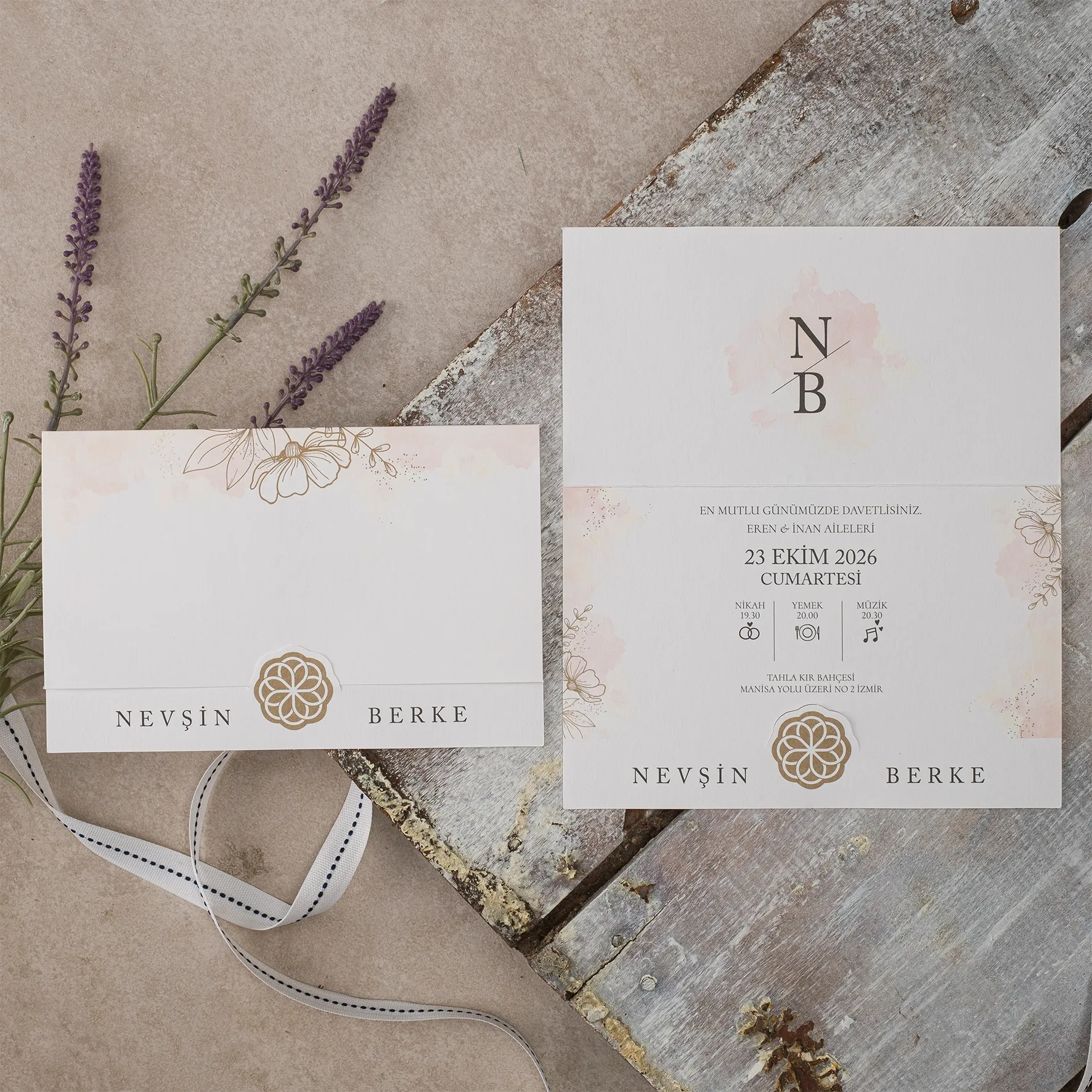 Ekopolen Davetiyesi 40365 - Ucuz düğün davetiyesi ₺11.65