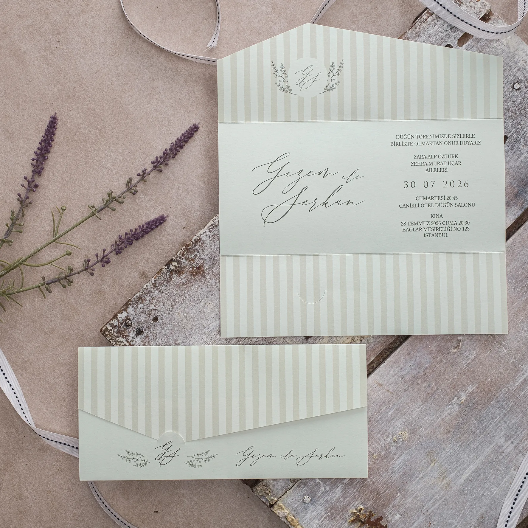 Ekopolen Davetiyesi 40366 - Ucuz düğün davetiyesi ₺12.00