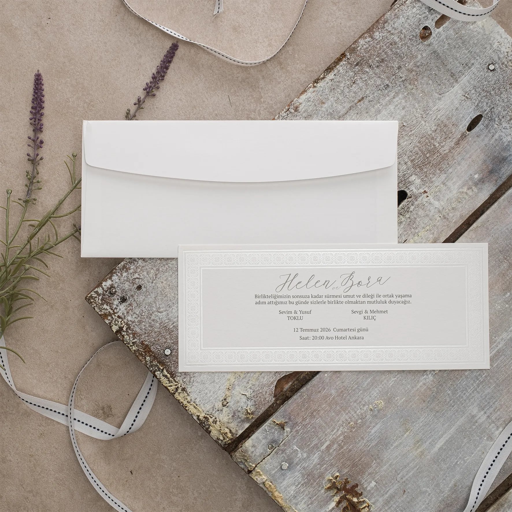 Ekopolen Davetiyesi 40370 - Ucuz düğün davetiyesi ₺13.25