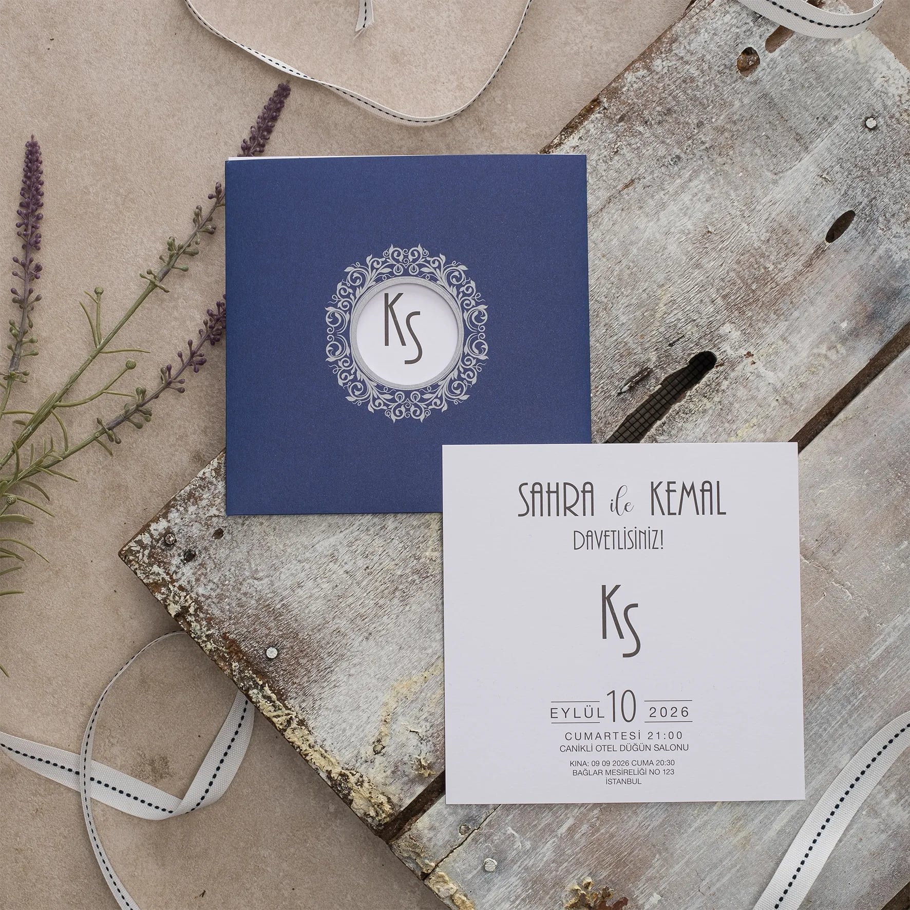 Ekopolen Davetiyesi 40404 - Ucuz düğün davetiyesi ₺12.75