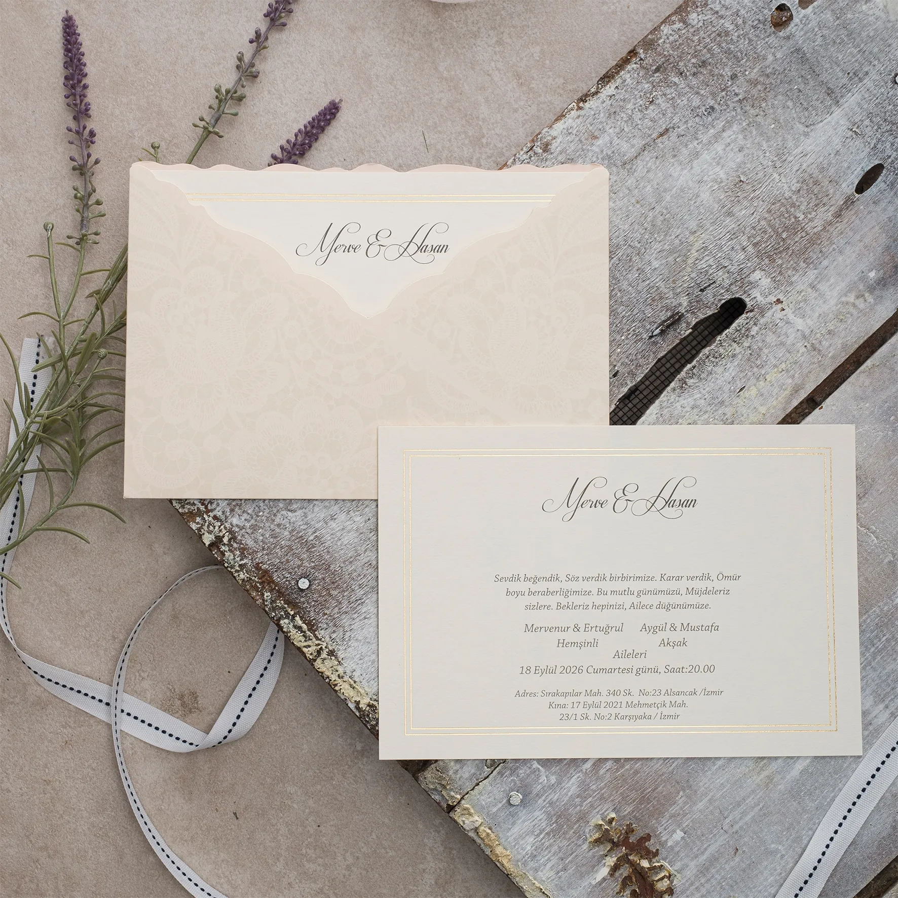 Ekopolen Davetiyesi 40406 - Ucuz düğün davetiyesi ₺15.25