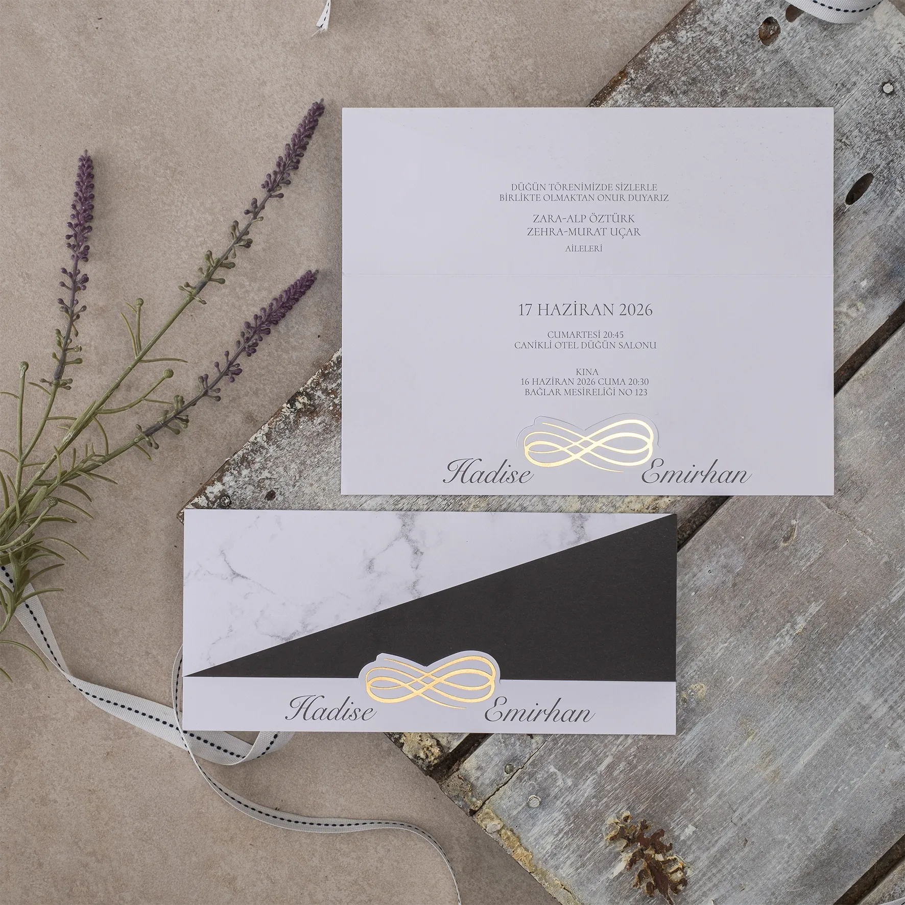 Ekopolen Davetiyesi 40414 - Ucuz düğün davetiyesi ₺11.85