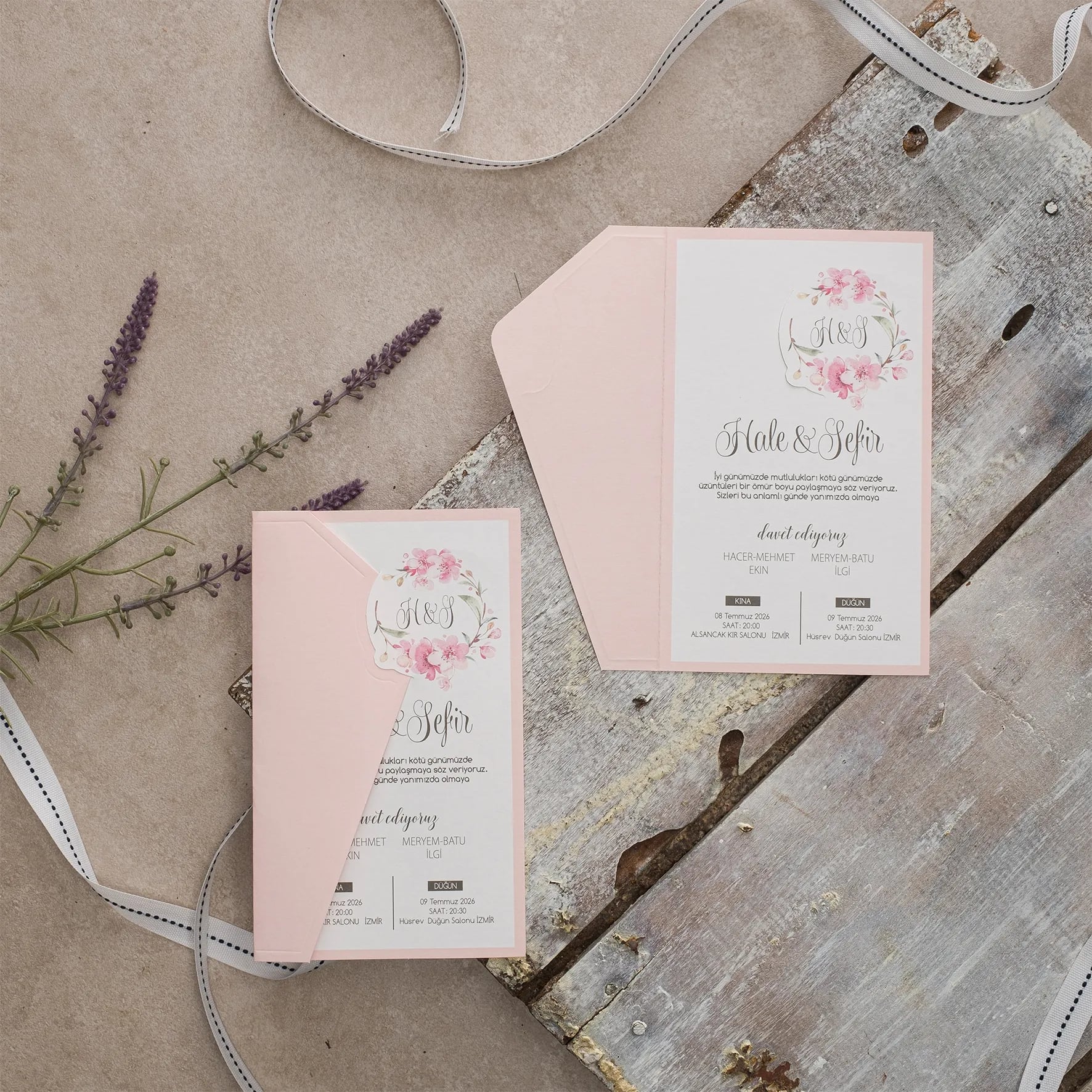 Ekopolen Davetiyesi 40418 - Ucuz düğün davetiyesi ₺11.75