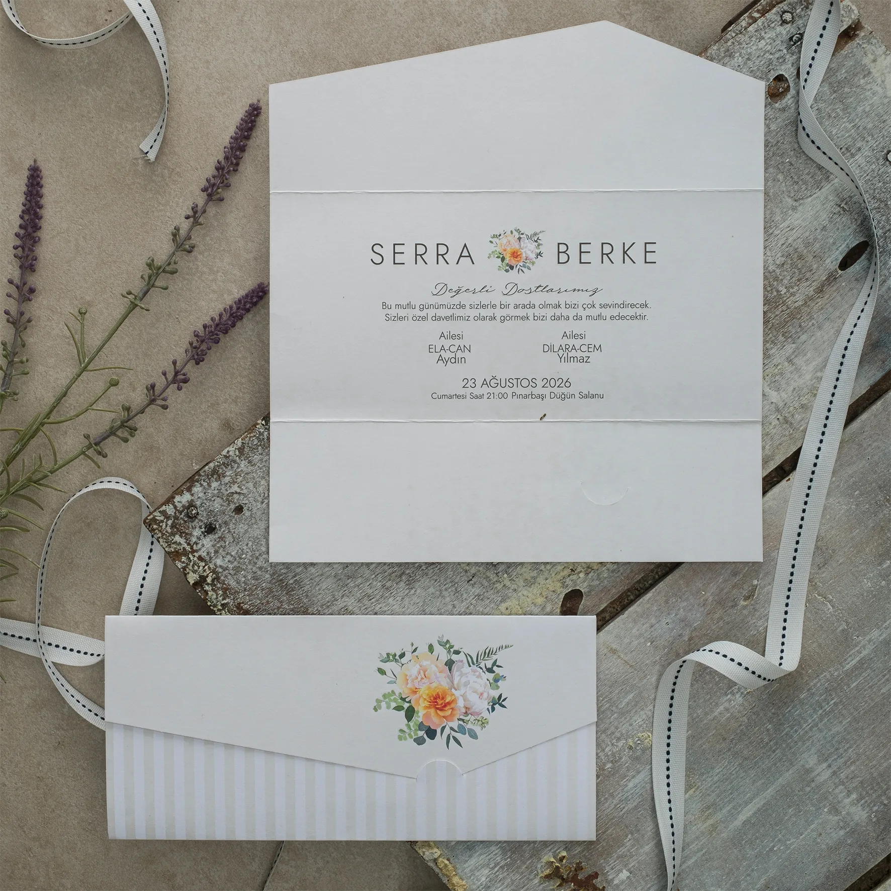 Ekopolen Davetiyesi 40420 - Ucuz düğün davetiyesi ₺11.75