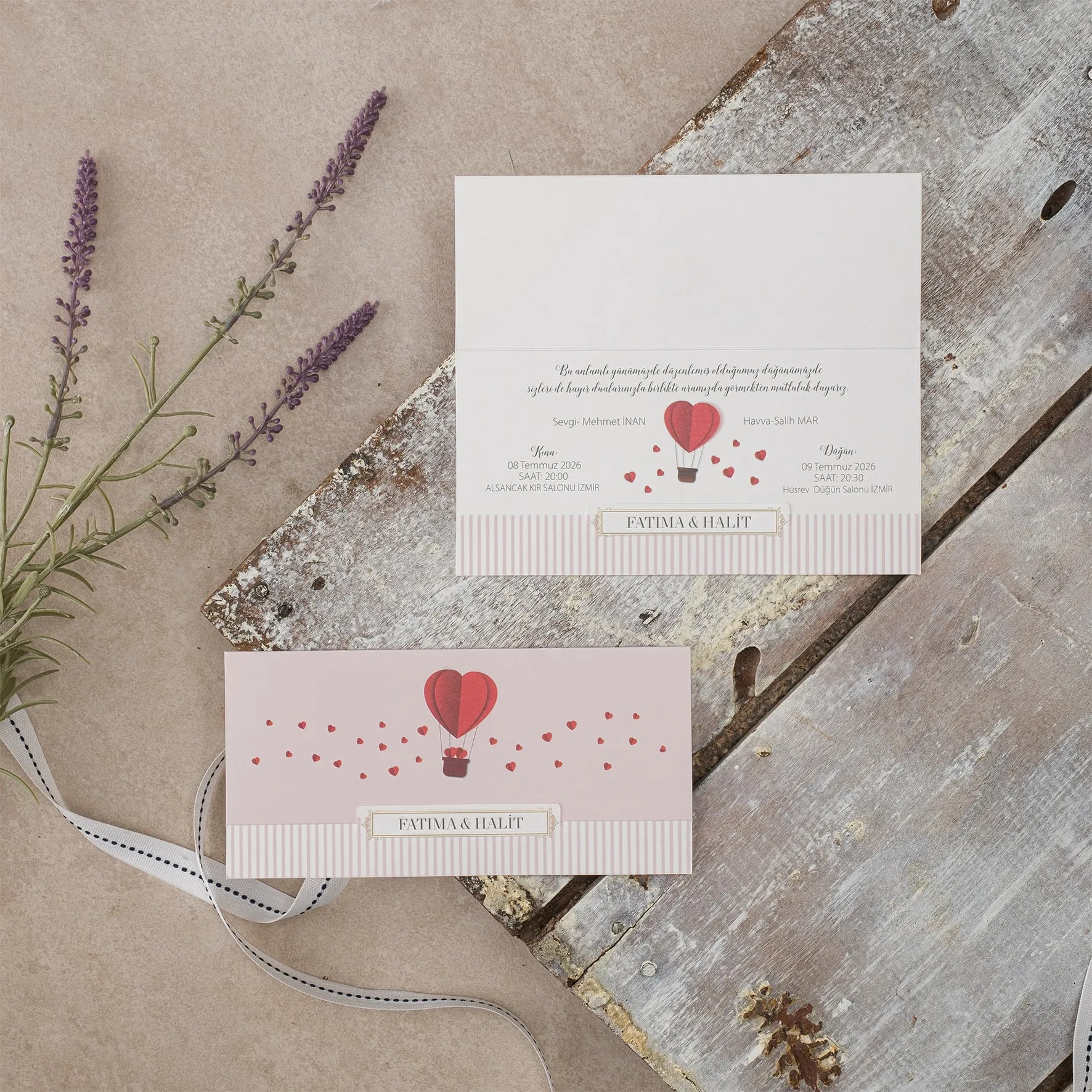 Ekopolen Davetiyesi 40423 - Ucuz düğün davetiyesi ₺11.75