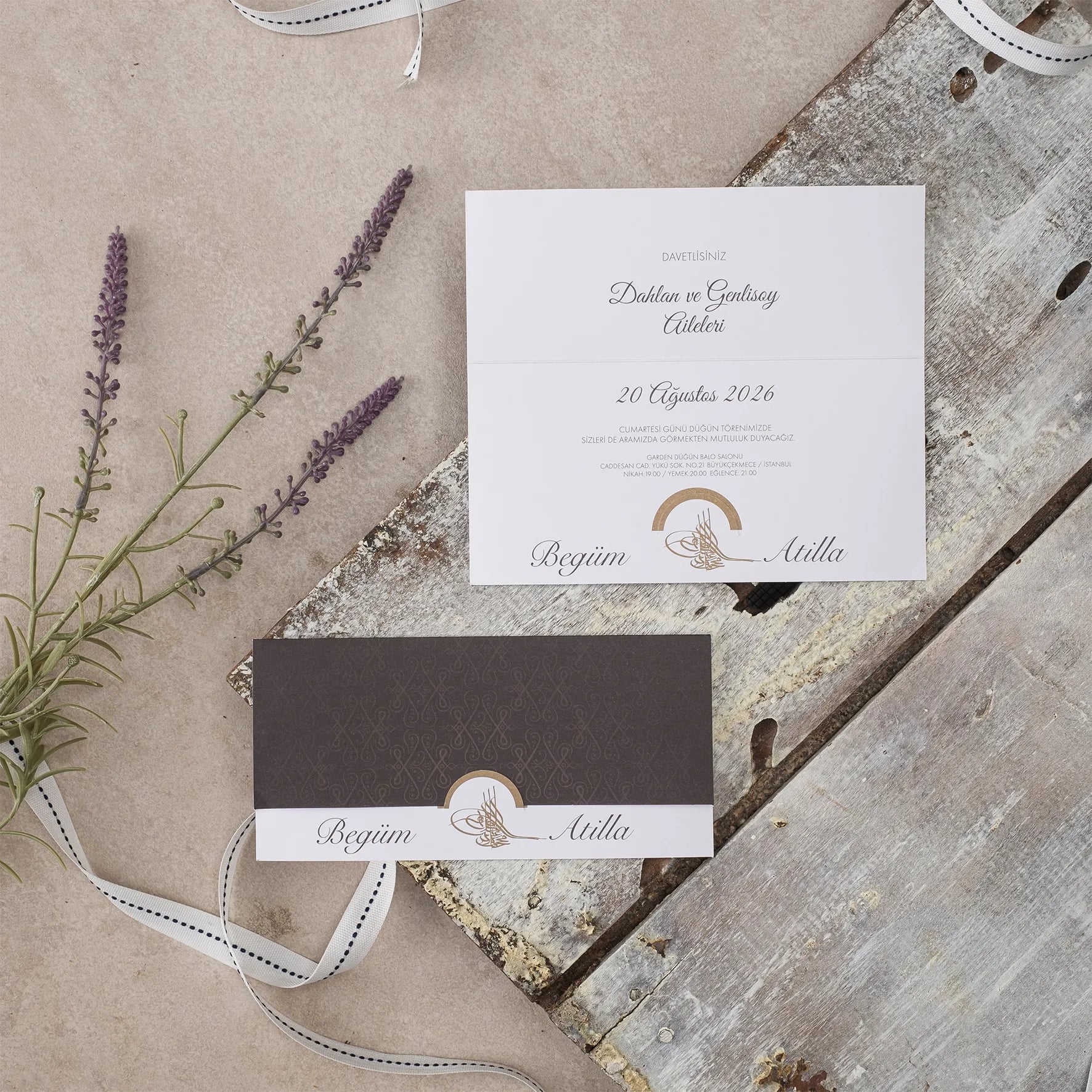 Ekopolen Davetiyesi 40424 - Ucuz düğün davetiyesi ₺11.75